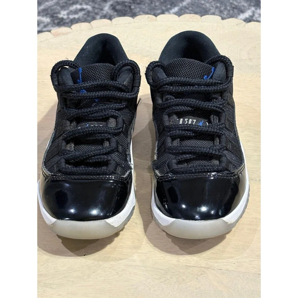Air Jordan 11 Retro Low Space Jam Black/Blue Little Kids Size 13.5C EUR 31.5